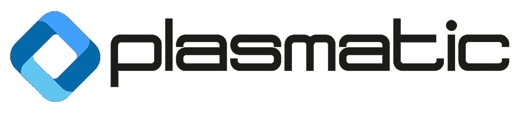 Logo principal de Plasmatic, distribuidor de tecnología e industria